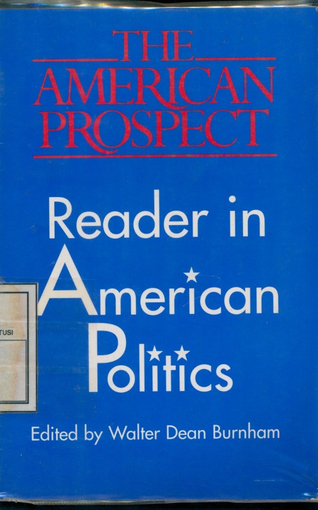 Cover American Prospect :  Reader In American Politics / Edited By Walter Dean Burnham