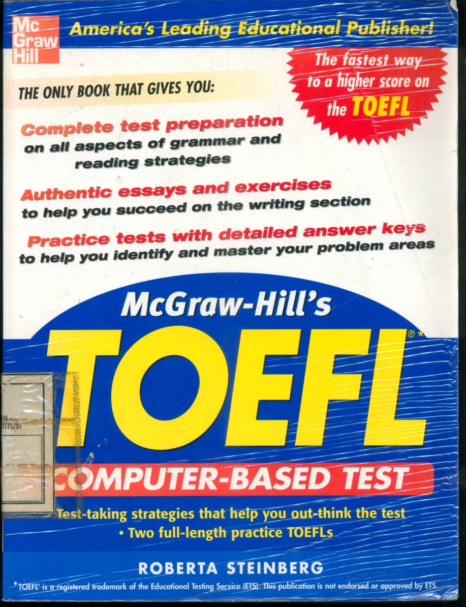 Cover McGraw-Hill's :  Toefl Computer-Based Test / Roberta Steinberg
