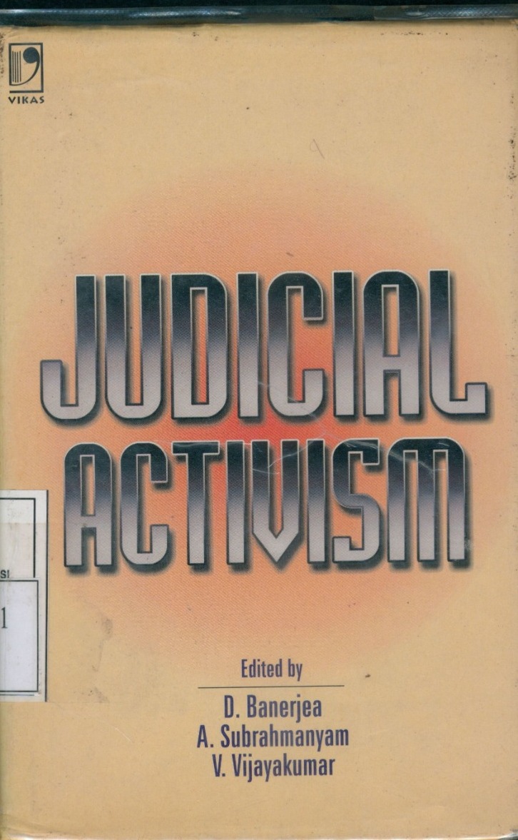 Cover Judicial Activism / Edited by D. Banerjea  et.al