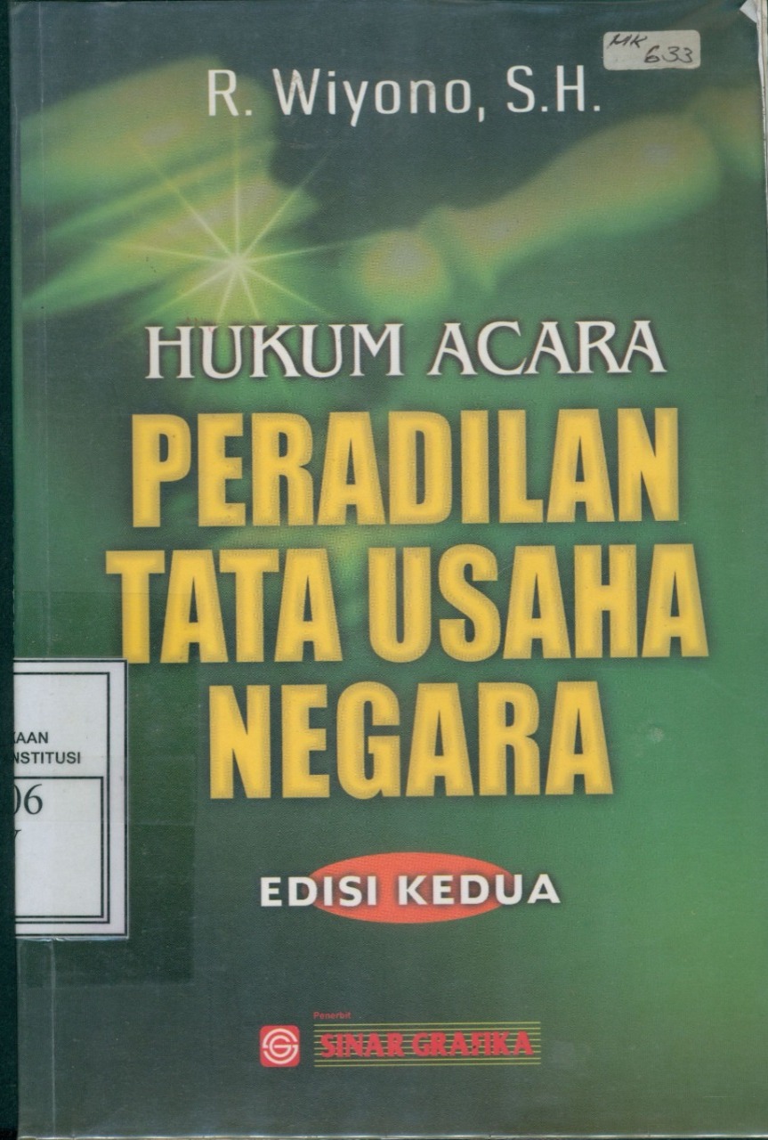 Cover Hukum Acara Peradilan Tata Usaha Negara