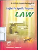 Cover English For Specific Purpose :  Law / Hasibuan Sofia Rangkuti