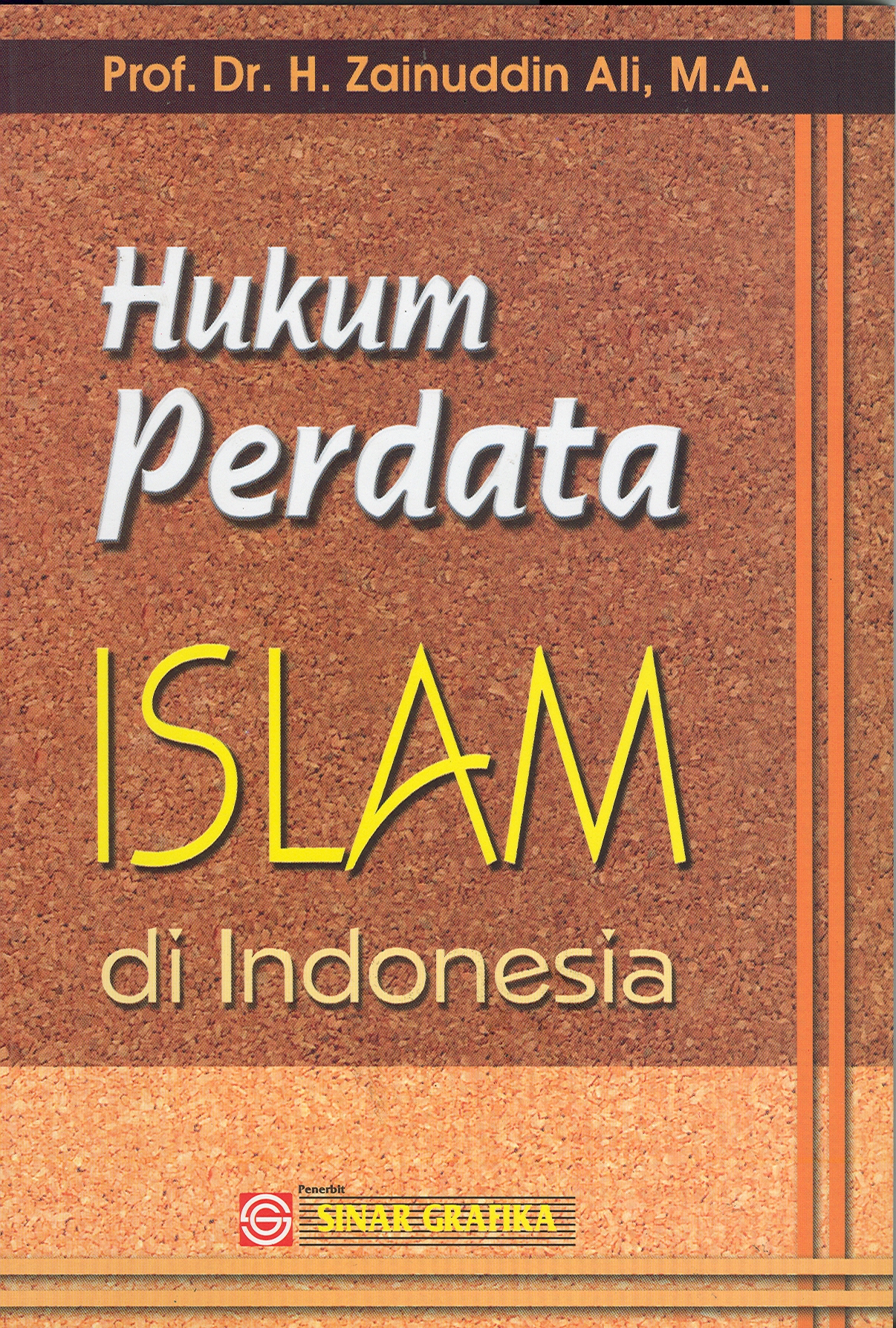 Cover Hukum Perdata Islam di Indonesia / Zainuddin Ali