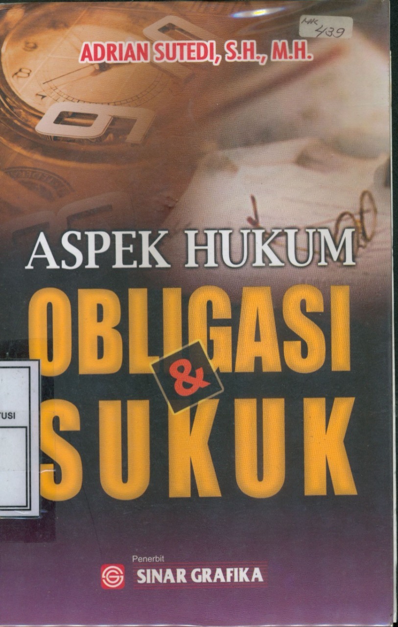 Cover Aspek Hukum Obligasi & Sukuk / Adrian Sutedi