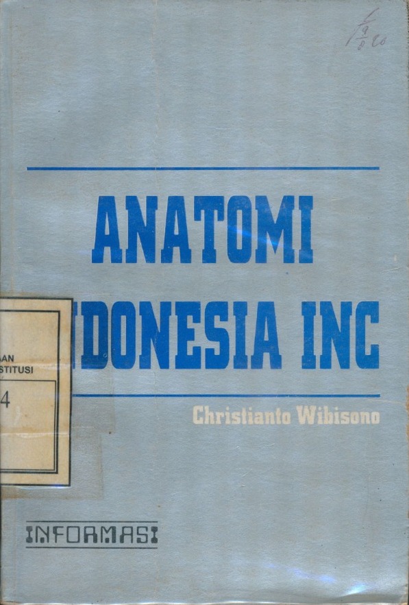 Cover Anatomi Indonesia INC / Christianto Wibisono