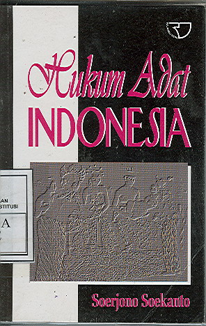 Cover Hukum Adat Indonesia / Soerjono Soekanto