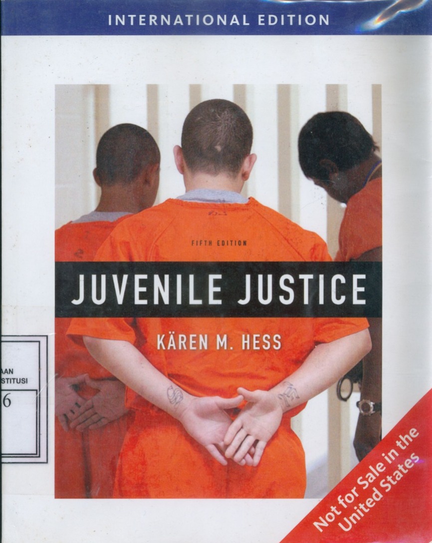 Cover Juvenile Justice / Kären M. Hess