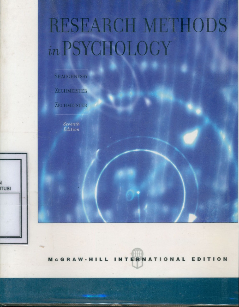 Cover Research Methods in Psychology / John J. Shaughnessy