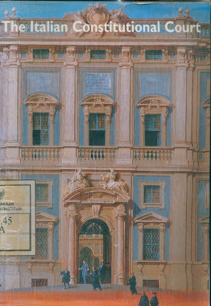 Cover Italian Constitutional Court / Tame, Clare (Translation)