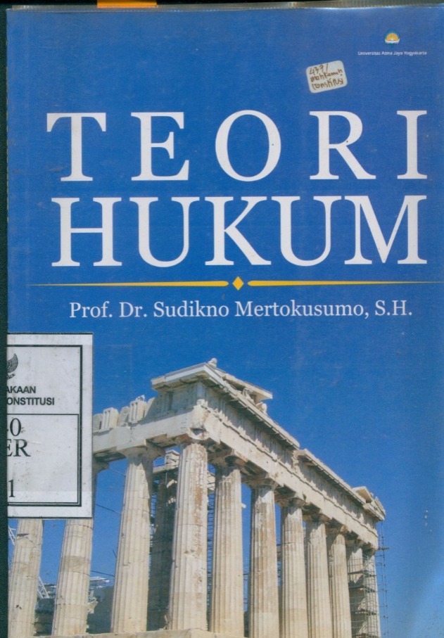 Cover Teori hukum / Sudikno Mertokusumo