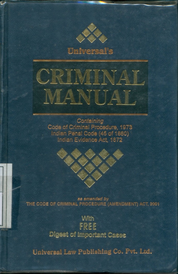 Cover Universal's Criminal Manual